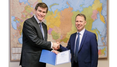 Генерального директора газовых компаний Мордовии В.Б. Портнова наградили благодарственным письмом «Газпром межрегионгаз»
